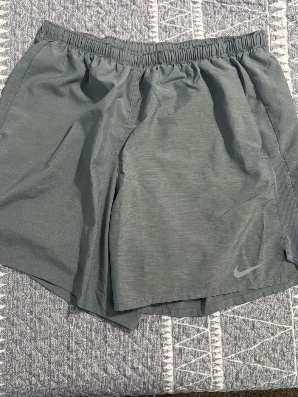 Nike Men's Olive Green Athletic Shorts